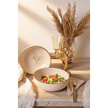Keramika Taupe Bloom Salata Kasesi 18 cm 2 Adet 22519