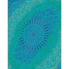 Hsc Bilişim Independently Published Peacock Mandala Bordered Blank Page Art Book