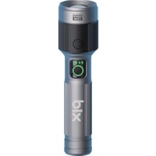 Hsc Bilişim Bix Flashlight BX2101FL 30W Led, Max. 1450 Lümen Parlaklık ve 690 Metreye Kadar Uzun Menzilli Şarj