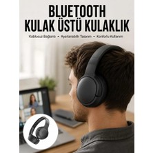 Nevamel® Kablosuz Bluetooth Kulaklık Kulak Üstü Ayarlanabilir Uzun Ömürlü Yeni Nesil