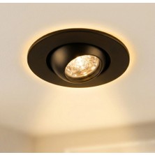 Cata CT-5268 1.5W Hareketli Ufo Yıldız LED Spot Siyah Kasa 3200K Günışığı