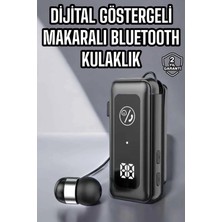Armüz Kablolu Makaralı Bluetooth Kulaklık Uzun Pil Ömrü Dijital Göstergeli