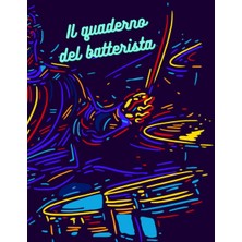 Hsc Bilişim Independently Published Quaderno Per Batteristi Pentagrammato In Formato A4 (21 x 29,7 Cm) Con Cart