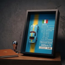 Tref 3D Çerçeveli Metal Model Araba