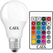 Gözde Aydınlatma CATA 9 Watt RGB LED Ampul E27 Duy 800 Lümen Yüksek Dayanıklılık ve Modern Tasarım