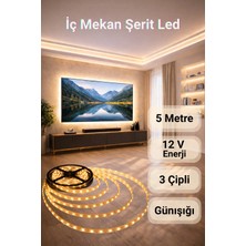 5 M ◆ LED Günışığı ◆ Iç Mekan ◆ Yüksek Lümen ◆ Ekstra Kalın Pcb ◆ ( Trafosuz )