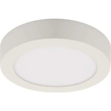 Beyaz Ledli 24 Watt Yuvarlak Sıva Üstü LED Panel Tavan Armatürü Spot LED Lamba 30X30
