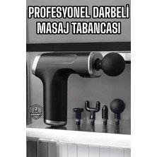 Armüz Masaj Tabancası 4 Başlıklı Kas ve Vücut Ağrıları Için Şarjlı Darbeli