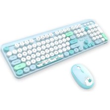 Uravas Store Mofii ZR513/M Sweet Mavi Klavye Mouse Set