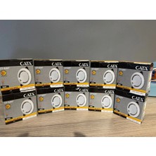 6 W Sıva Altı Cob LED Beyaz-Krom Kasa Spot Gömme Tavan Armatürü 3 Renk CT-5257 (10 Adet)