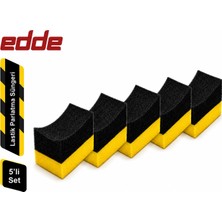 Edde Araba Araç Oto 5'li Lastik Parlatma Süngeri Parlatıcı Sünger 5 Adet Set Oto Detailing
