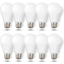 LED Ampul Beyaz 12 W 10 Lu Ekonomik Paket
