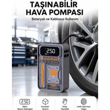Nevamel® 6000MAH Bataryalı LED Ekranlı Akıllı Hava Kompresörü