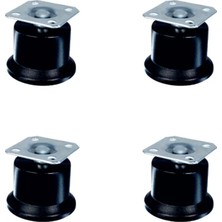 Uravas Store Bekleme Bingo Ayak Tablalı - 50MM - Siyah HKS280 - 4 Adet