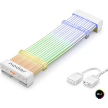 Uravas Store 24 Pin Argb Anakart Güç Uzatma Kablosu Bükülebilir 2 mm 54 60 LED Beyaz ND2800A