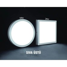 24 Watt Kare Sıva Üstü LED Panel - Beyaz Işık - 24W