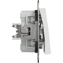 Schneider Electric Schneider Asfora Beyaz Komütatör Modül+Tus