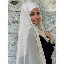ALDAIYR Şifonlu Şal Taşlı Kenarında 180 Santa Taşlı