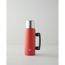 English Home Good Mood Heatlock Çelik Bardaklı Termos 1 Litre Kırmızı