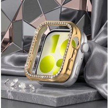 bbtech Huawei Watch Fit 5 Uyumlu Taşlı Kasa Koruyucu Sert Pc Çerçeve Parlak Parıltılı Koruma Kılıfı