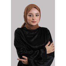 Giverny Taba Düz Klasik Eşarp Italyan Dikişli Pamuk Caz Sade 202210_33