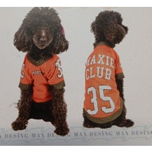Max Design Maxie Club Köpek Tişörtü-Turuncu