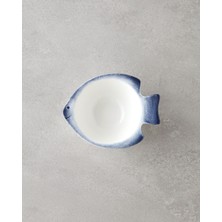 English Home Marinova Porselen Çerezlik 13 cm Mavi-Beyaz