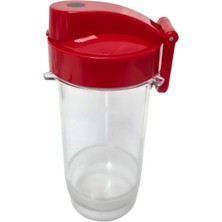 King K485 Blendtofresh Blender Için 400ML Hazne Kırmızı Kapaklı
