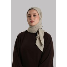 Giverny Koyu Bej Düz Klasik Eşarp Italyan Dikişli Relax Kumaş Sade 202209_44