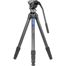 Leofoto LS-324CEX+BV-10 Leveling Base Karbon Fiber Video Tripod Kit