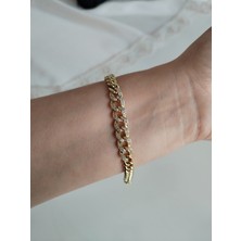 Saba Aksesuar Xuping Zincir Taşlı 14K Bileklik