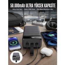 Armüz Powerbank Çoklu Şarj Girişi 50.000 Mah Taşınabilir Dijital Göstergeli (Kopya)