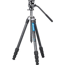 Leofoto LO-224C+BV-1R Profesyonel Karbon Fiber Tripod Kit