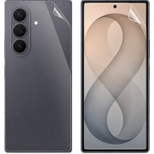 Rova Samsung Galaxy Z Fold 8 Ultra Uyumlu 2 Ön 1 Arka Body Şeffaf Ultra Koruyucu Nano Jelatin