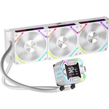 1ST Player X Starship E 360MM Beyaz ARGB Dijital Ekran AM5/LGA1851 İşlemci Sıvı Soğutucu
