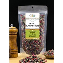Botanica Bazaar Premium Iri Renkli Tane Karabiber - Yeni Mahsul, Değirmen Için Uygun - 100 gr Gourmet Peppercorn Blend