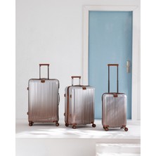 Madame Coco Chest 3'lü Set Valiz/bavul - Gümüş