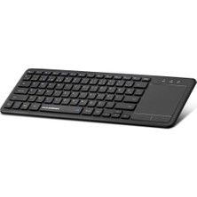 Uravas Store Bluetooth + Wıreless Klavye + Touch Pad Q Siyah HDX2505