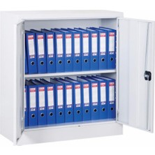 Ceasan 100 cm Tek Kapılı Çelik Dosya Dolabı 50X40X100 cm Gri (Ral 7035)