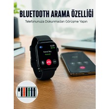 Armüz Akıllı Saat 7 Kordonlu Bluetooth Aramalı Nabız ve Dokunmatik Akıllı Saat