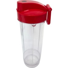 King K485 Blendtofresh Blender Için 570ML Hazne Kırmızı Kapaklı