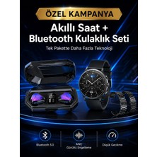 Armüz Yeni Nesil Kampanyası Bluetooth Bağlantılı Akıllı Saat ve Kablosuz Kulaklık Dijital Göstergeli