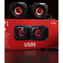 THOMSON 1+1 USB 10W Masaüstü Hoparlör US05 | Stereo Ses | USB Güç Girişi | Bilgisayar Laptop Pc Hoparlörü | Tak Çalıştır