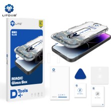 Lito D+ Uygulama Aparatlı iPhone 15 Pro Ekran Koruyucu