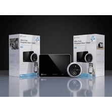 Ezviz Ep4 4K Görüntülü Kapı Dürbünü 5.5'' Dokunmatik Ekran Yüz Tanıma Aı Insan Algılama Pır Çift Yönlü Konuşma 7100MAH 512GB IP54 Alexa Google | Fynix Teknoloji