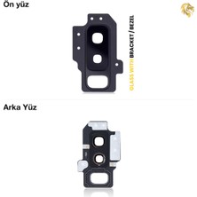 Arsking Samsung Galaxy S9 Plus Kamera Lensi Full Siyah Kamera Lensi Sade Lens Kamera Camı Kamera Merceği