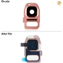 Arsking Samsung Galaxy S7 Edge Kamera Lensi Full Pembe Kamera Lensi Sade Lens Kamera Camı Kamera Merceği
