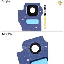 Arsking Samsung Galaxy S8 Plus Kamera Lensi Full Mavi Kamera Lensi Sade Lens Kamera Camı Kamera Merceği