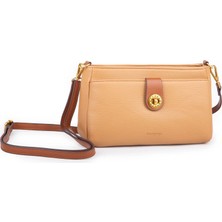 Prettyzys Nas Bag Mini Kadın Çapraz ve Omuz Çanta  (22X14 Cm) Camel