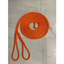 Komandor Marine 14 mm Turuncu 3 Kollu Yüzen Şfart Halatı 8.5 Metre - El Örgüsü Gözlü